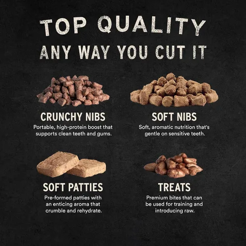Vista 10 de Vital Essentials Alimento liofilizado para gatos, carne cruda y pollo crujientes Mini nibs Comida completa o cobertura 96% carne de res, pollo