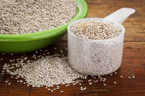 Vista 4 de Food to Live Semillas orgánicas de chía blanca, 8 onzas – enteras, crudas, kosher, keto, alimento para sirtfood, vegano, a granel. Rico en Omega 3