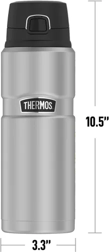 Vista 5 de SYRACUSE UNIVERSITY OFFICIAL Camo THERMOS - Botella de bebida de acero inoxidable con aislamiento al vacío y doble pared, 24 onzas