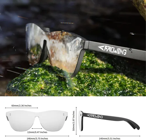 Vista 30 de ROCKNIGHT HD Polarized UV400 Protection Anti Glare Sunglasses TR90 Frame Lightweight Beach Driving