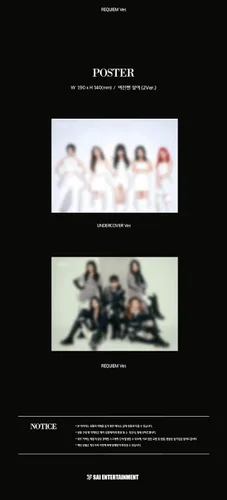 Vista 3 de DREAMUS CRAXY WHO AM I 3er Mini álbum Light Pack CD+Póster+Photobook+Photocard+Tracking (versión UNDERCOVER)