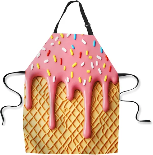 Vista 8 de Delantal de Cocina Faro con Puesta de Sol Delantal para Hornear en Casa Chef Delantal Impermeable para Mujeres y Hombres 31X27 Pulgadas