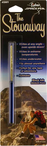 Vista 3 de Fisher Space Pen Stowaway Space Pen con clip, negro (SWY/C-BLACK)