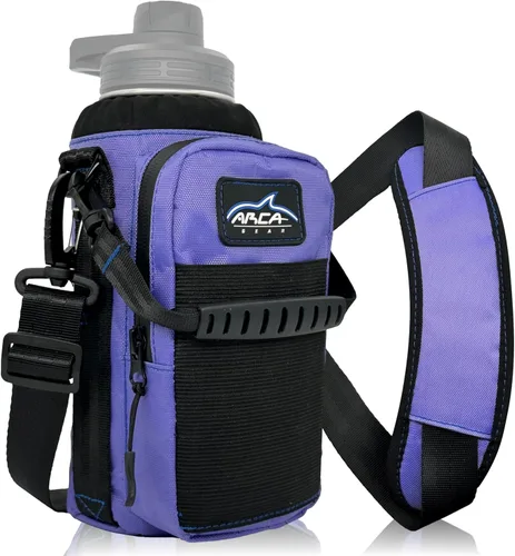 Vista 12 de Arca Gear Hydro Carrier - Bolsa pequeña de 32 onzas para botella de agua aislada con asa de transporte, correa para el hombro, cartera y dos bolsas