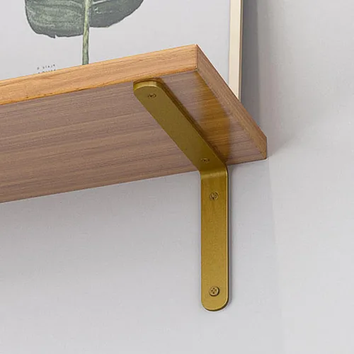 Vista 2 de Pxzybd Soporte de estante en forma de L, soporte de estante de metal, soportes angulares de bricolaje, con tornillos, soportes flotantes montados