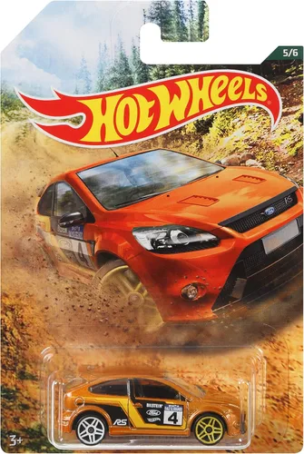 Vista 4 de Hot Wheels 2019 - Walmart Exclusive Edition - Ford Focus RS '09 - Bronce - N.° 5 de 6 en la serie