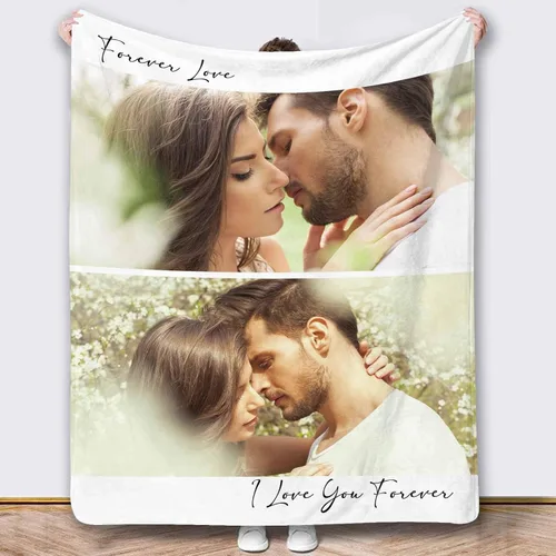 Vista 11 de Mantas de fotos personalizadas, 10 fotos personalizadas, mantas de imagen personalizadas, regalos para hermana, papá, mamá, hija, hijo
