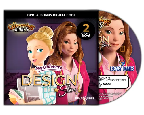 Vista 2 de Legacy Games Simulation Games for PC Design Star (2 Game Pack) - PC DVD with Digital Download Codes