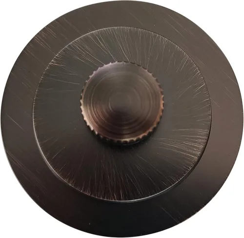 Vista 4 de Westbrass D94H-12A 1-1/2" NPSM - Drenaje de bañera con rosca gruesa y cierre con placa frontal ilusoria sin orificios, bronce antiguo
