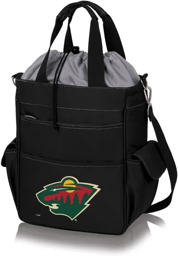 Vista 24 de PICNIC TIME NHL - Bolsa de mano unisex para adultos NHL Activo Negro con detalles grises.
