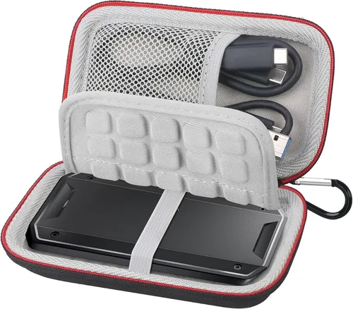 Vista 8 de Lacdo Estuche de transporte de disco duro para SanDisk Professional PRO-G40 SSD 1TB 2TB 4TB USB-C unidades externas de estado sólido EVA a prueba