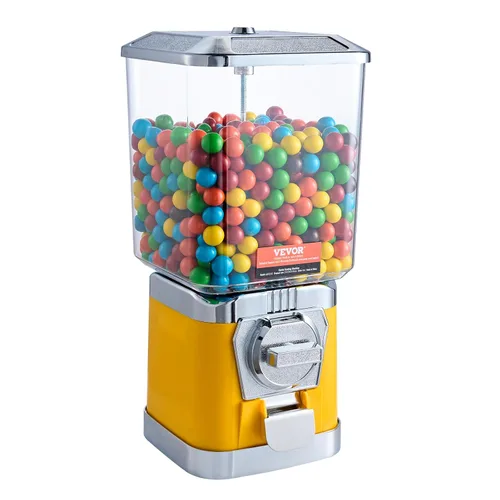 Vista 11 de VEVOR Máquina expendedora, banco de chicles clásico, máquina de chicles y caramelos de gran capacidad de carga, minimáquinas expendedoras, máquina
