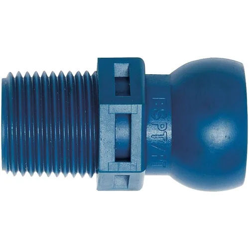 Vista 3 de Loc-Line Componente de manguera de refrigerante, copolímero de acetal, conector, 1/2" BSPT, 1/2" manguera ID (paquete de 50)
