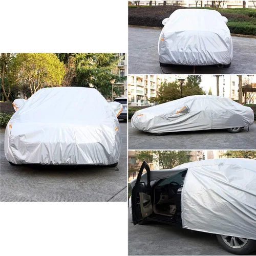 Vista 5 de Kayme Funda de automóvil de 6 capas para Audi A4 Sedan (2011-2023), impermeable para todo tipo de clima, cubierta exterior completa, protección