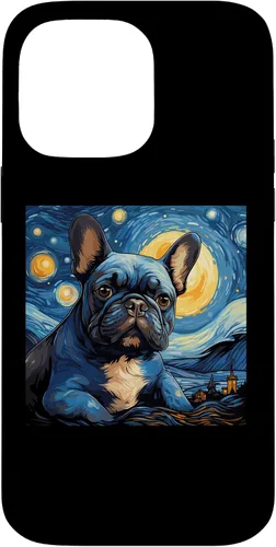 Vista 21 de Van Gogh Dog French Bulldog Case for iPhone 16