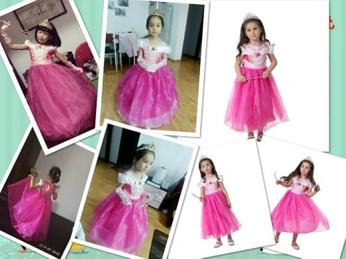 Vista 2 de Disfraz de princesa para niñas de 3 a 12 años de edad