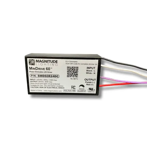 Vista 2 de Magnitud - MinDrive 12V 60W Mini controlador LED de voltaje constante - SMD60R12DC (12V 60W)