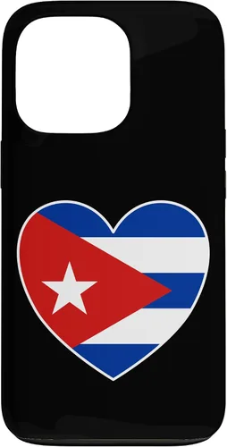 Vista 10 de iPhone 13 Pro Max I Heart Cuba - Divertida funda con bandera cubana
