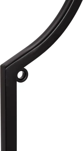 Vista 9 de Kate and Laurel Ciel Glam - Estante de pared rectangular geométrico; 18 x 24 pulgadas; negro; estantes decorativos para uso como estante