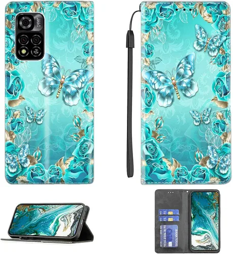 Vista 308 de jioeuinly ATT Motivate 2 - Funda compatible con ATT Motivate 2, funda con soporte abatible y cierre magnético DJS