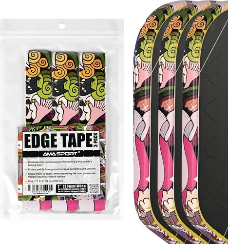 Vista 57 de PICKLETECH Cinta de protección de pala de pickleball – Protector de borde de cabeza de paleta – Cinta de protección de borde de raqueta ajuste