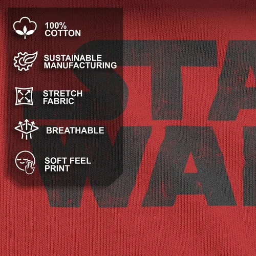 Vista 4 de Camiseta con logotipo simple de Star Wars para hombre