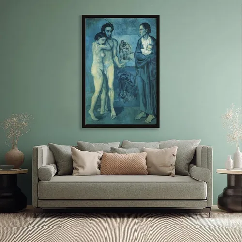 Vista 5 de La Vie. Life 1903 by Pablo Picasso Posters Prints Canvas Deco Paintings Vintage Wall Art For Offices Living Rooms And Bedrooms Hanging Frame 8" L X