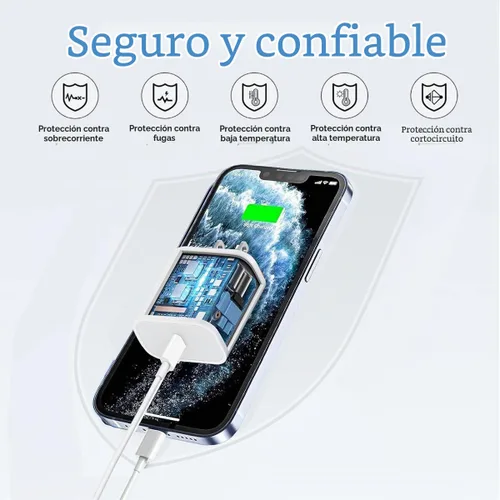 Vista 3 de Cargador rápido para iPhone de 10 pies, [certificado Apple MFi], paquete de 3 bloques de cargador USB C con cable tipo C a Lightning de 10 pies