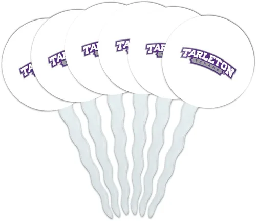 Vista 168 de Abilene Christian - Juego de 6 palillos para cupcakes con logotipo secundario
