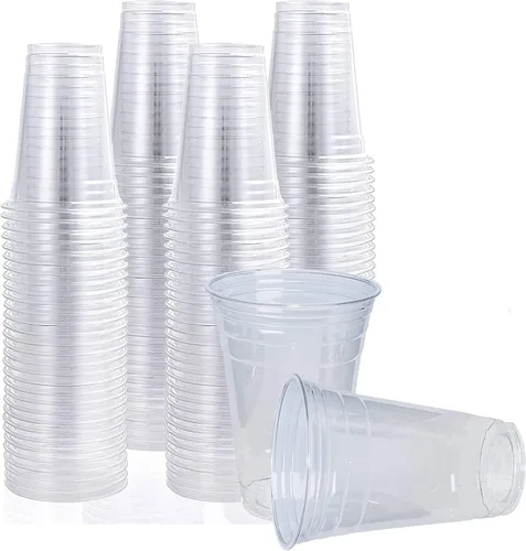 Vista 5 de Vasos de plástico PET transparentes de 8 onzas (caja de 1000) (8 onzas)