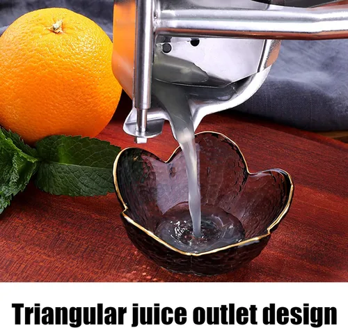 Vista 3 de Exprimidor manual, exprimidor manual de limón de acero inoxidable 304, exprimidor de cítricos manual con mango cómodo, accesorios de cocina