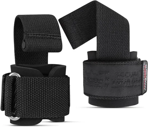 Vista 9 de Gym Lifting Dowel Straps Neoprene Padded Wrist Wraps for Weight Training, Bodybuilding & Fitness