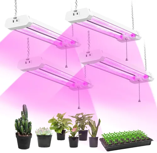 Vista 14 de Hlite Lámparas de cultivo de plantas ajustables de espectro completo de 16 pulgadas, luces de cultivo enlazables para plantas de interior, diseño