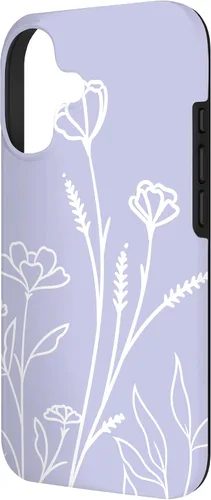 Vista 2 de Summer Wildflowers Pattern Pastel Design Floral Periwinkle Case for iPhone 17