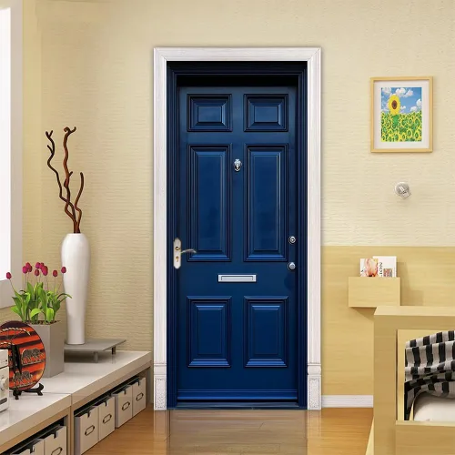 Vista 39 de Adhesivos 3D para puerta, murales para despegar y pegar, puerta de madera, papel tapiz autoadhesivo, extraíble, PVC, impermeable, póster para Puerta