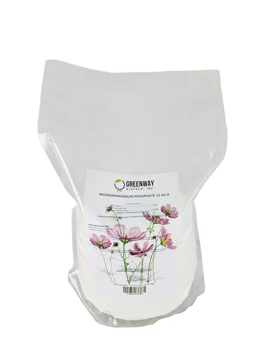 Vista 3 de Greenway Biotech, Inc. Fertilizante de fosfato monoamónico 12-61-0 contiene 12% de nitrógeno y 61% de fósforo, el mejor potenciador de crecimiento