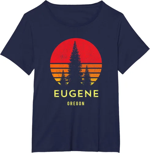 Vista 16 de Camiseta Eugene Oregon, Negro, S
