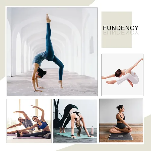 Vista 5 de FUNDENCY Calcetines de yoga antideslizantes para mujer 6 pares calcetines antideslizantes para pilates Bikram calcetines de fitness con agarres