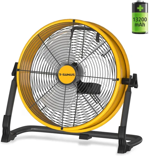 Vista 9 de T-SUNUS Ventilador alimentado por energía solar de 16 pulgadas con panel