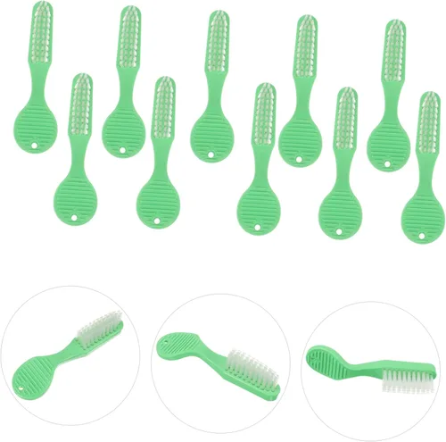 Vista 7 de Healifty Cepillo de dientes manual 10pcs Prisión Cepillo de dientes Manual Cepillo de dientes Manual Mango Suave Plástico Cabeza de Cepillo Grande