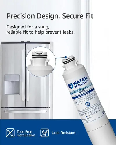 Vista 8 de Waterspecialist DA29-00020B Repuesto para Filtro de agua Samsung DA29-00020B, HAF-CIN/EXP, DA29-00020B-1, HDX FMS-2, RS25J500DSR, RF28HMEDBSR