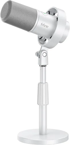 Vista 10 de FIFINE AmpliTank K688W Studio XLR Dynamic Microphone, USB PC Podcast Mic