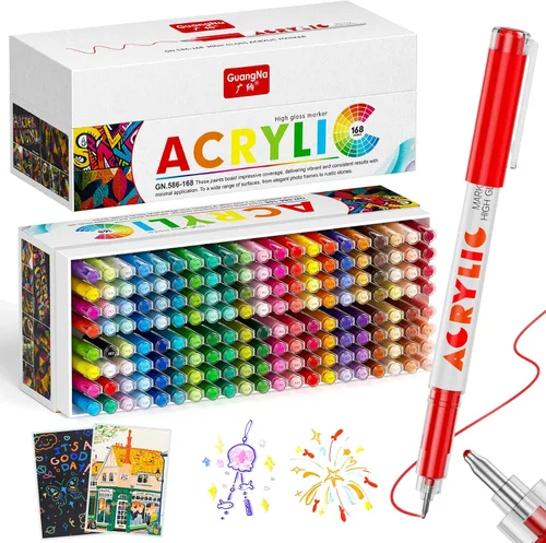 Vista 10 de DICEKOO Bolígrafos de gel acrílico para colorear 72 colores, punta fina de 0.039 in con control automático de tinta, 30% más de tinta, bolígrafos