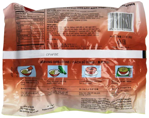 Vista 2 de 24 BOLSAS DE FIDEOS DE ARROZ INSTANTÁNEO SABOR A POLLO O PHO GA