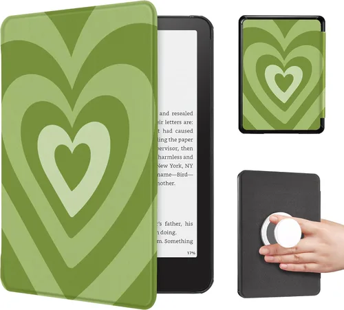 Vista 10 de CoBak Funda con cubierta magnética plegable para Kindle Paperwhite de 7 pulgadas de 12ª generación 2024 y Kindle Colorsoft - para PopSockets Grip