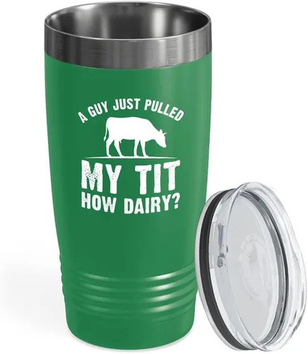 Vista 5 de Vaso vikingo negro de 20 onzas, un chico que acaba de tirar, tractores de jardín agrícola, cultivador campesino, agricultor, amantes de los animales