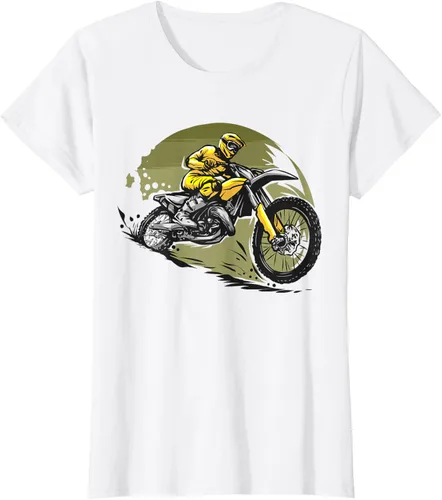 Vista 25 de Camiseta de motocross Supermotard Enduro, Negro, S