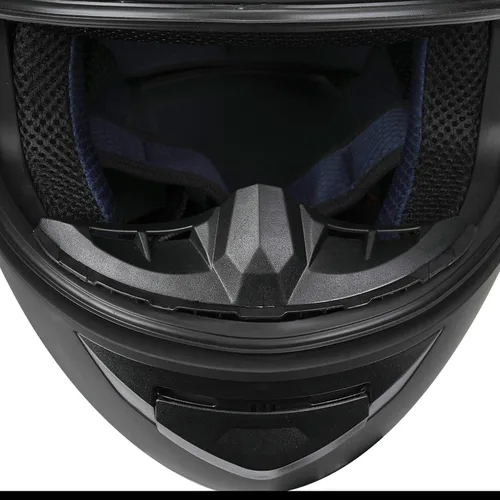 Vista 7 de Casco de motocicleta de cara completa para adultos con aprobación DOT, Casco de bicicleta de calle aerodinámico y ligero para hombres y mujeres