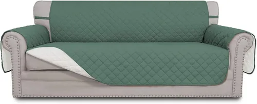 Vista 42 de Easy-Going - Funda reversible para sofá, resistente al agua, con varillas de espuma y correas elásticas, protector de muebles para mascotas y perros