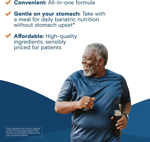 Vista 6 de Bariatric Fusion Multivitamínico masticable con alto contenido de vitaminas ADEK Multi para pacientes con interruptor duodenal Tabletas